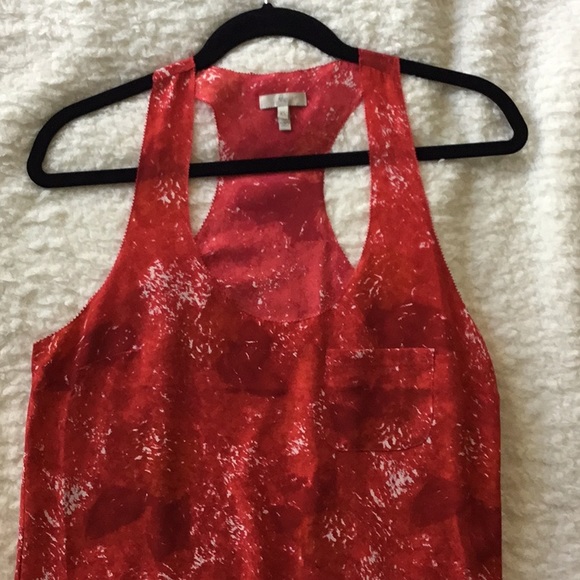 Joie Red Silk Sleeveless Top - Picture 2 of 6